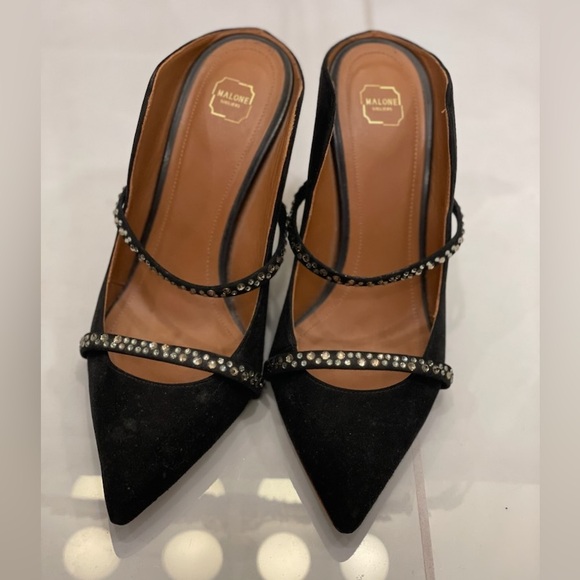 Black Studded Women's Shoes - Picture 2 of 10